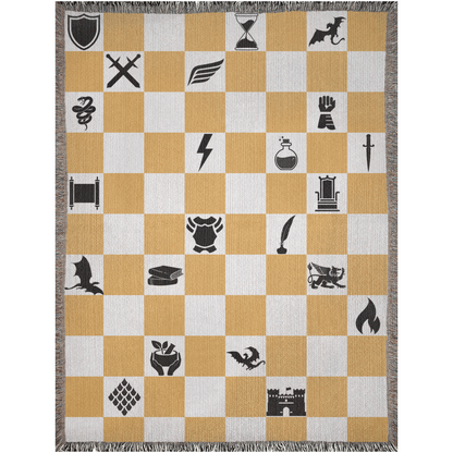 Fourth Wing Dragon Rider Blanket - Chessboard Edition ♟️🐉