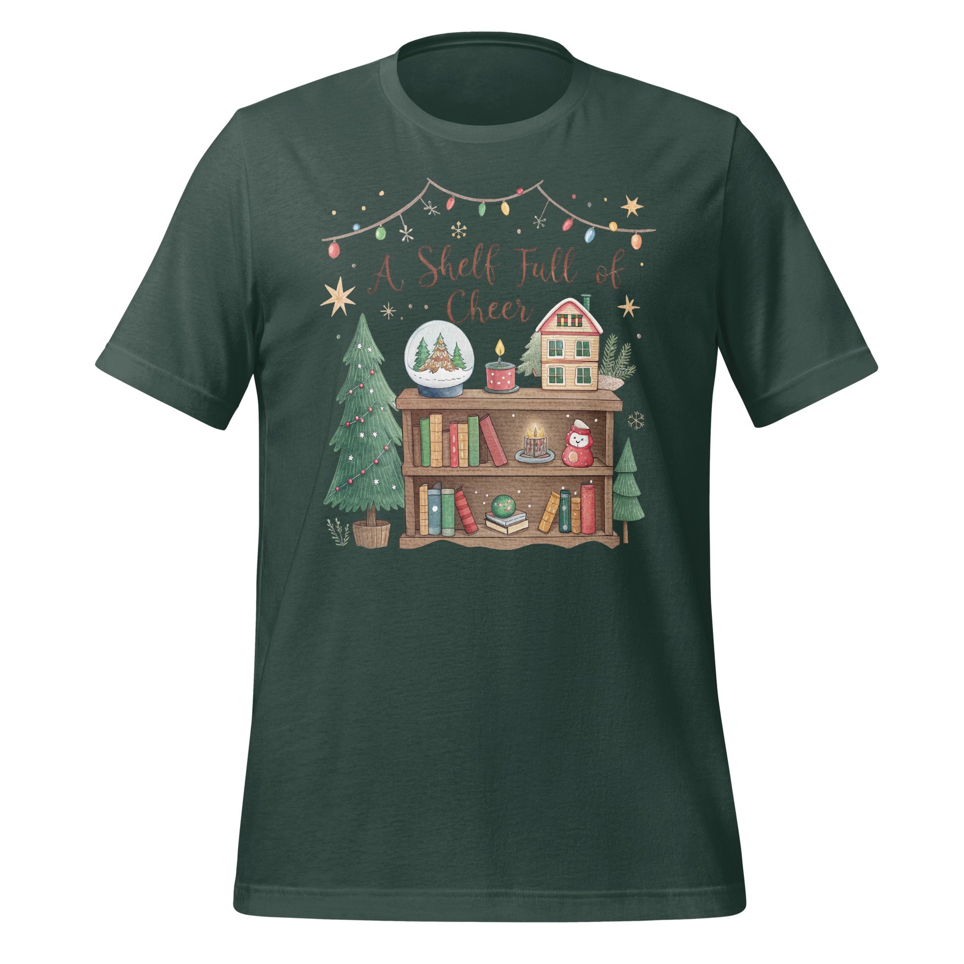 A Shelf Full of Cheer T-shirt Christmas Themed Attire