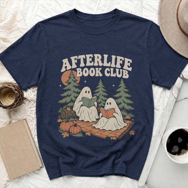 Afterlife Book Club Tee in True Navy