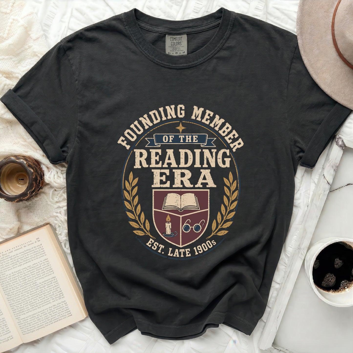 Founding Member of the Reading Era est. late 1900s graphic t-shirt.