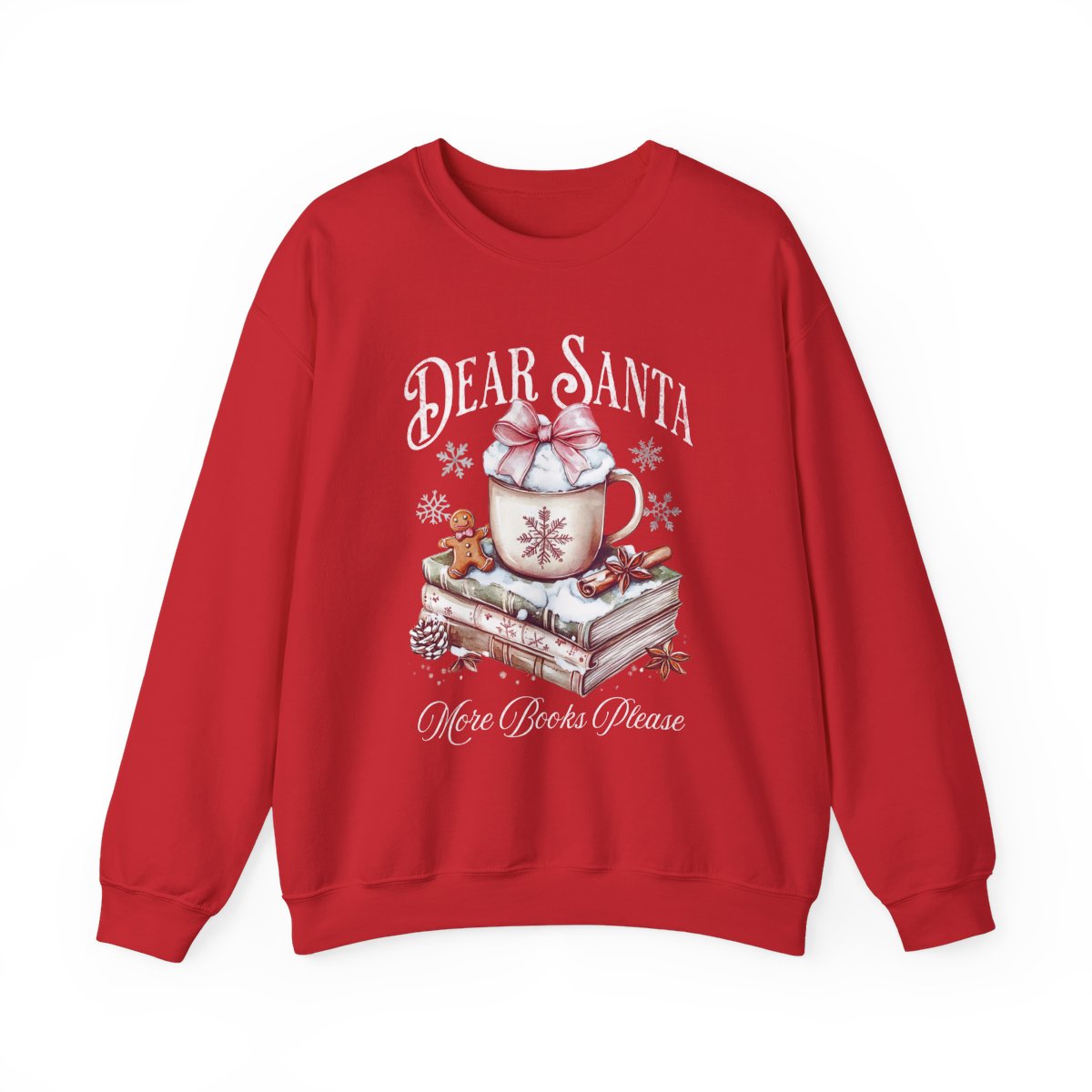 Dear Santa More Books Please Cozy Sweatshirt