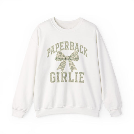 Paperback Girlie Text and Bow Printed Sweatshirt