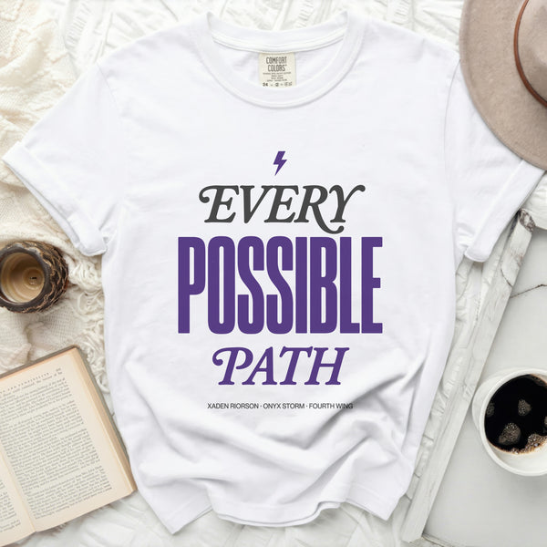 Every Possible Path Tee in White