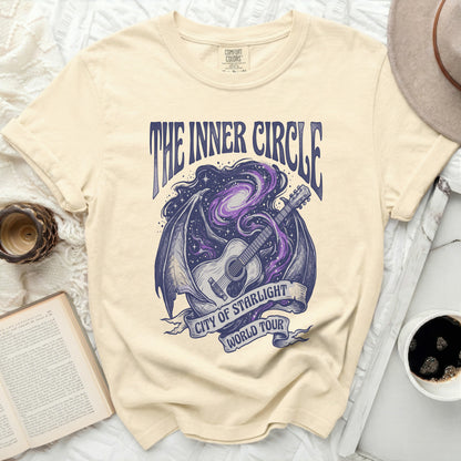 The Inner Circle City of Starlight World Tour t-shirt with guitar and galaxy design.