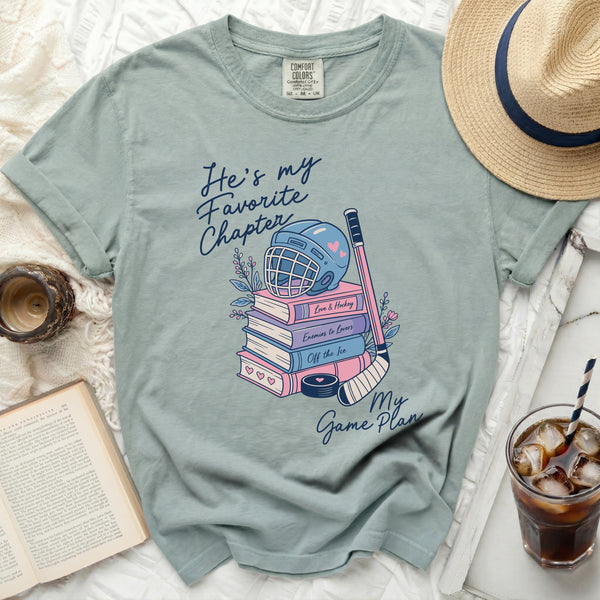 My Favorite Chapter Hockey Tee in Bay