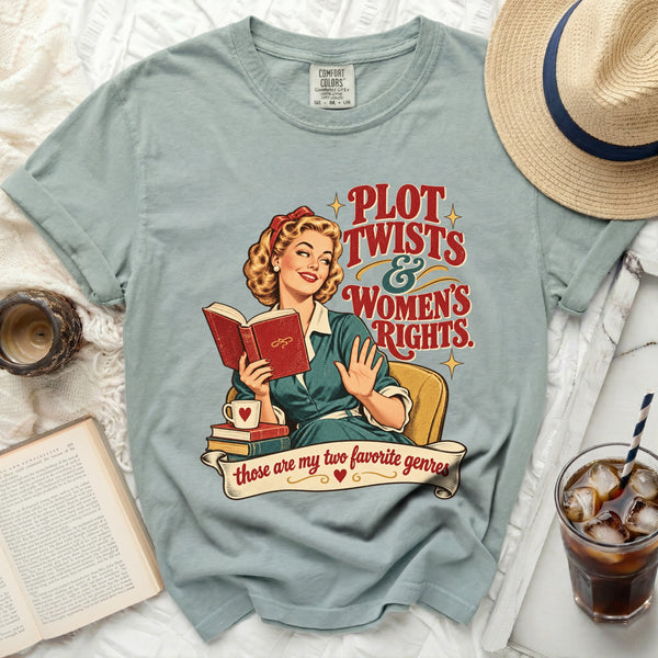 Plot Twists Tee in Bay