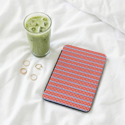 Red and White Gingham Pattern Tablet Case Sleeve