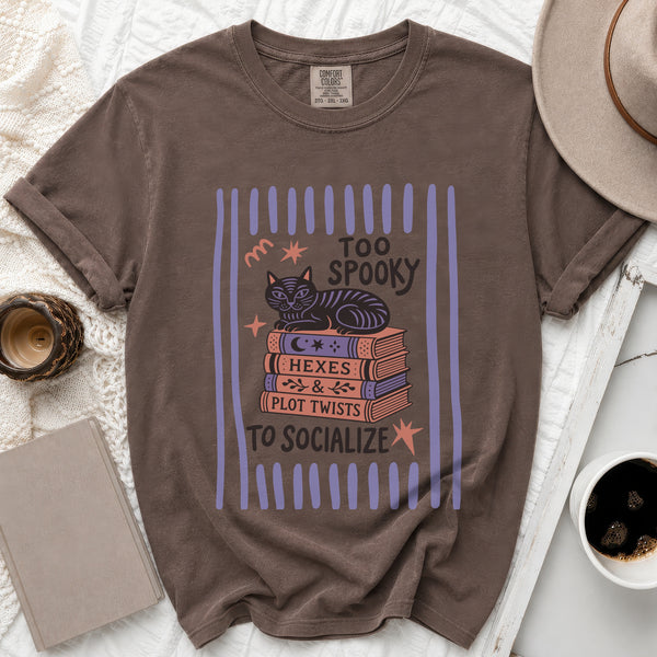 Too Spooky Tee in Espresso
