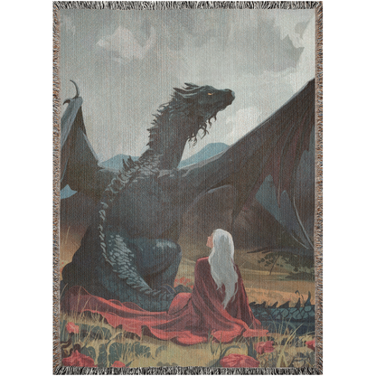 🐉 Manon Blackbeak Woven Tapestry Blanket | Throne of Glass & Bookish Gifts 🌑