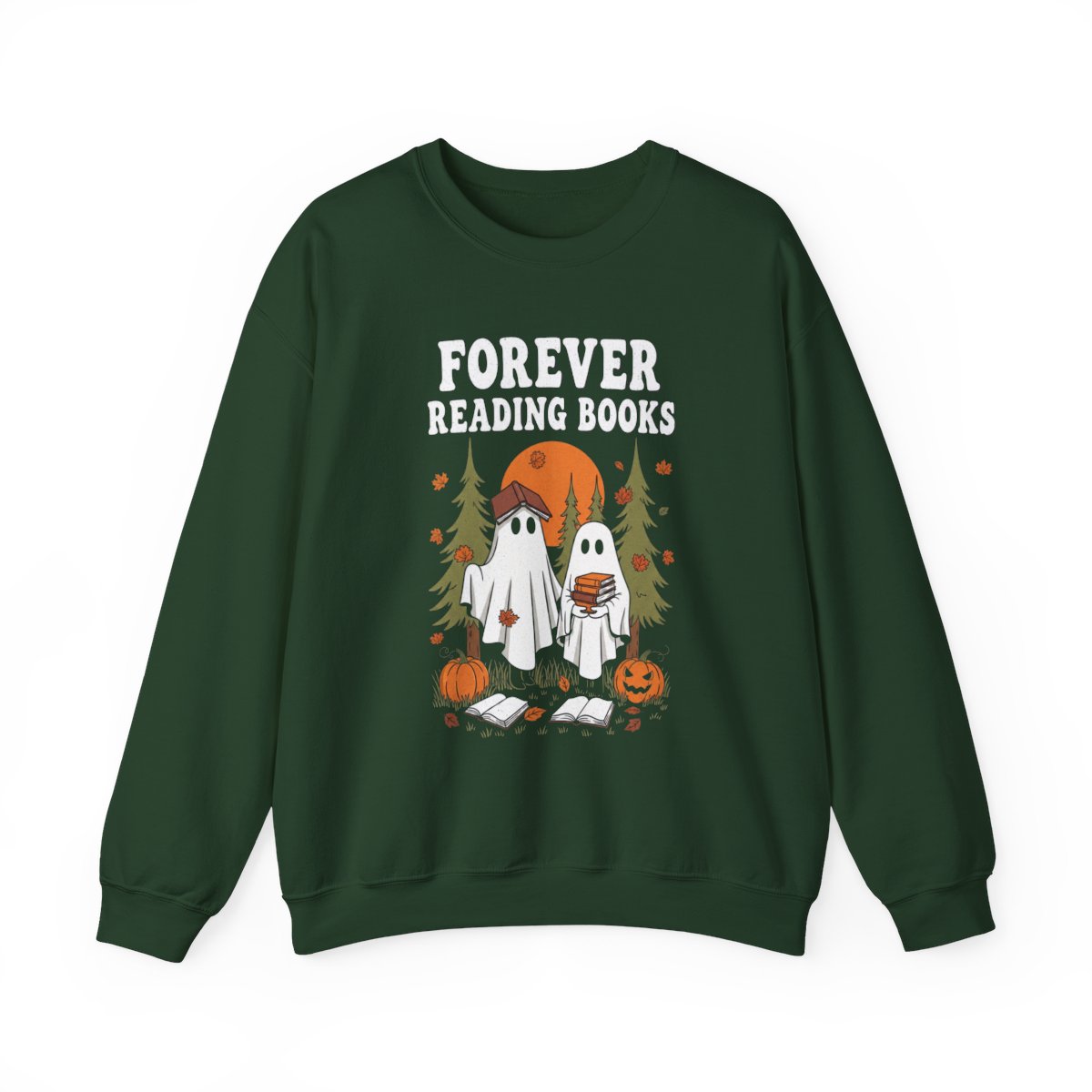 Forever Reading Books Ghosts Sweatshirt - MagicMerchEmporium