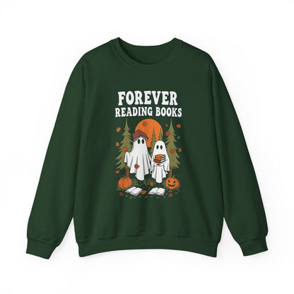 Forever Reading Books Ghosts Sweatshirt - MagicMerchEmporium