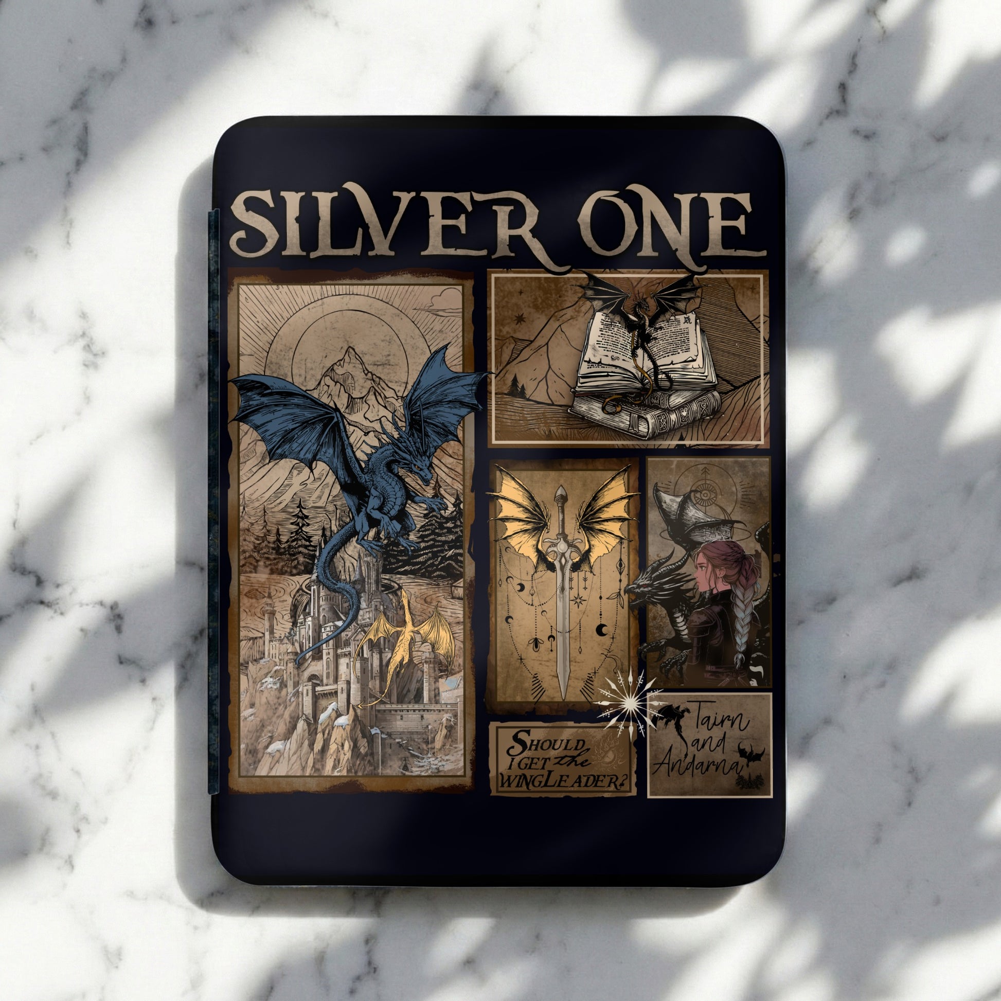 Silver One Wing Leader Tairn Andarna Dragons product type