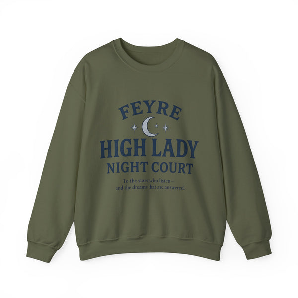 Feyre High Lady Sweatshirt in Military Green