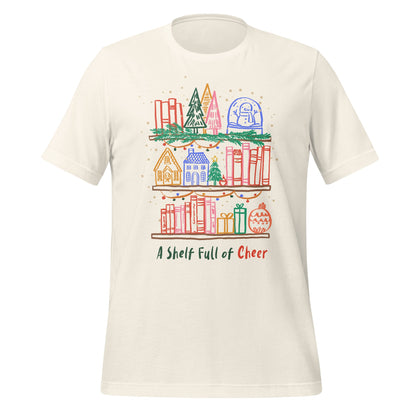 A Shelf Full of Cheer Festive Printed T-Shirt