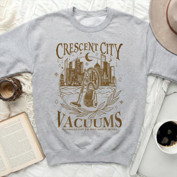 Crescent City Vacuums Sweatshirt in Sport Grey