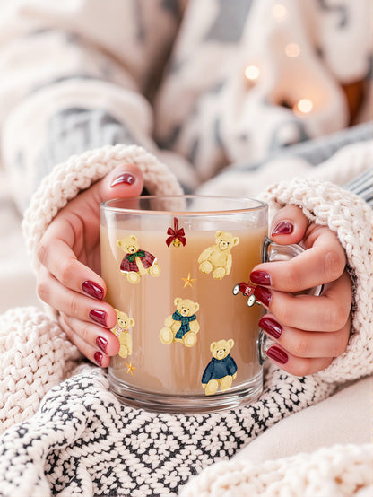Adorable Teddy Bear Glass Cup Perfect For Cozy Moments