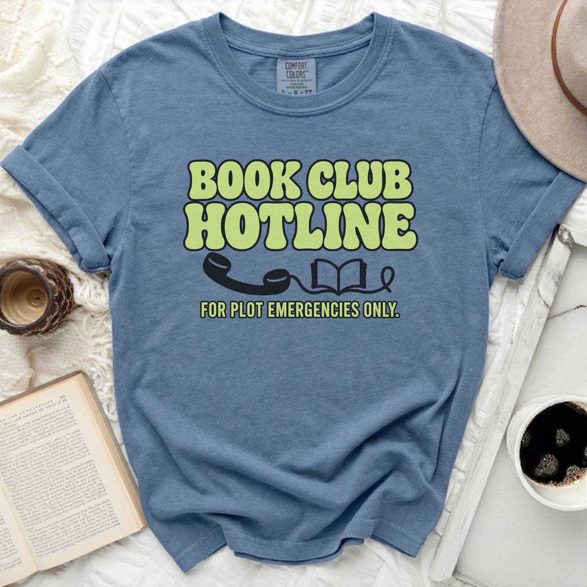 Book Club Hotline Tee