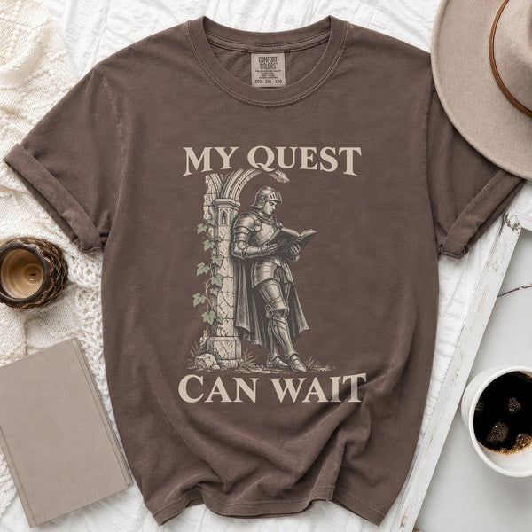 Quest Can Wait Tee in Espresso