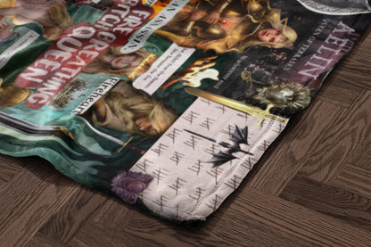 Vibrant Fantasy Art Design Throw Blanket