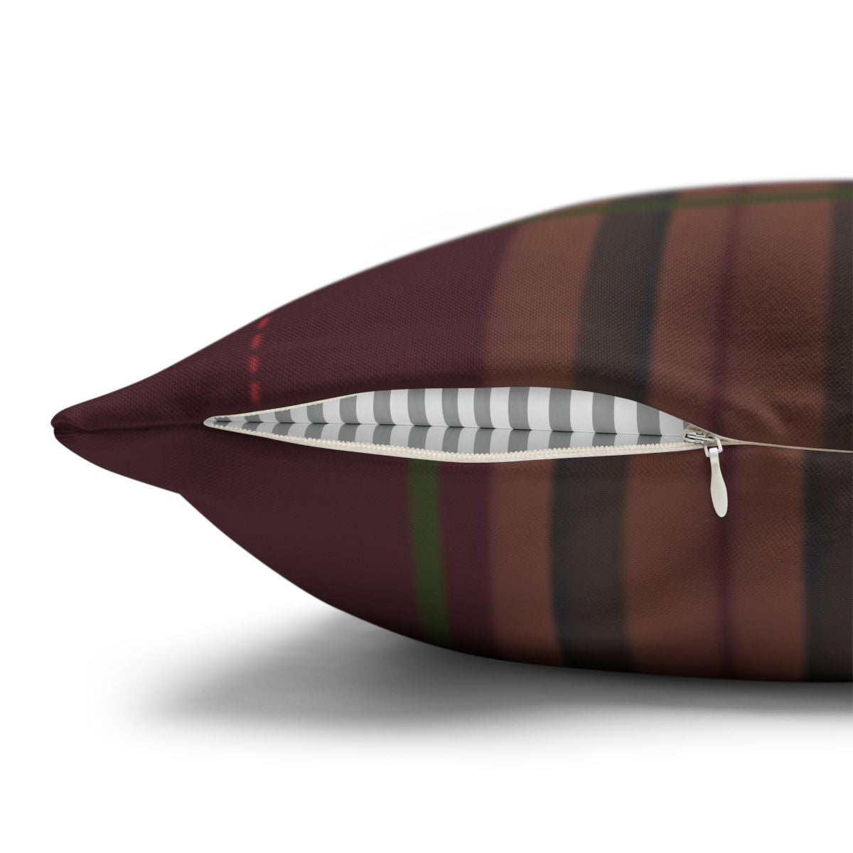 Cozy Multicolored Striped Zippered Cushion Pillow
