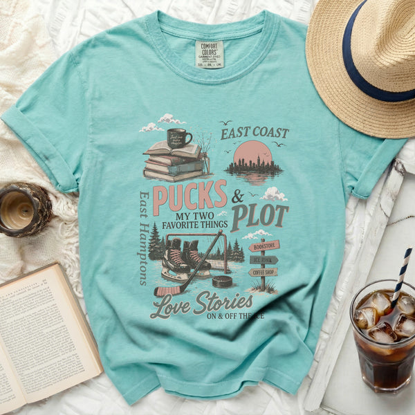 Pucks & Plot East Coast Tee in Island Reef