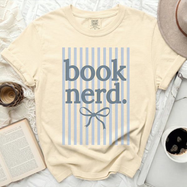 Classic Book Nerd Tee in Ivory