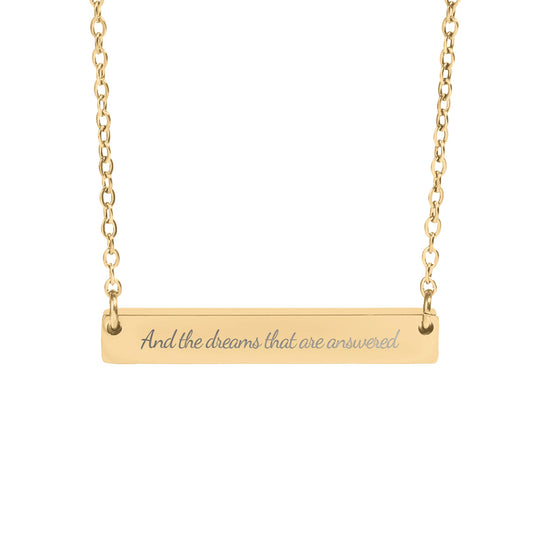 And the Dreams That Are Answered Necklace - MagicMerchEmporium