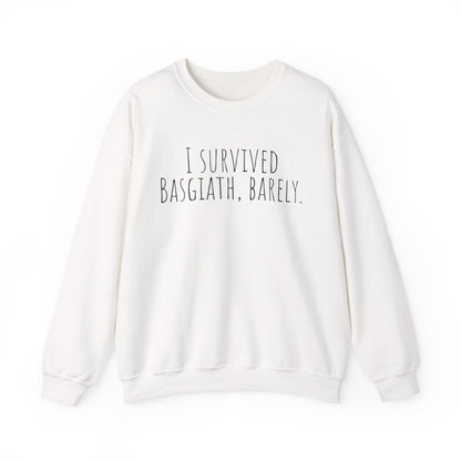 "I Survived Basgiath, Barely" Sweatshirt