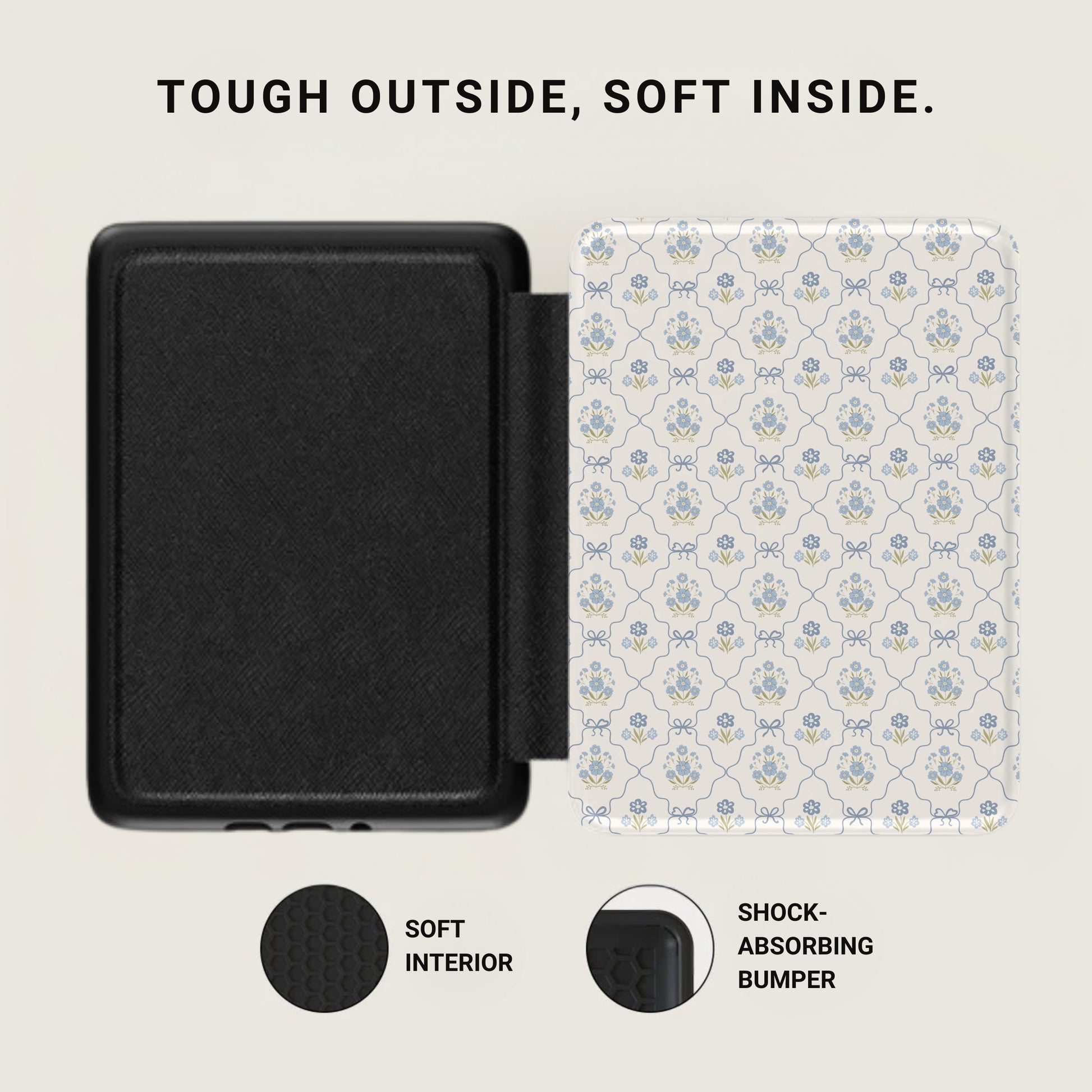 Tough Outside Soft Inside Shock-Absorbing Bumper Case