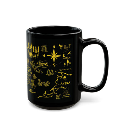 Black Throne of Glass Map Mug