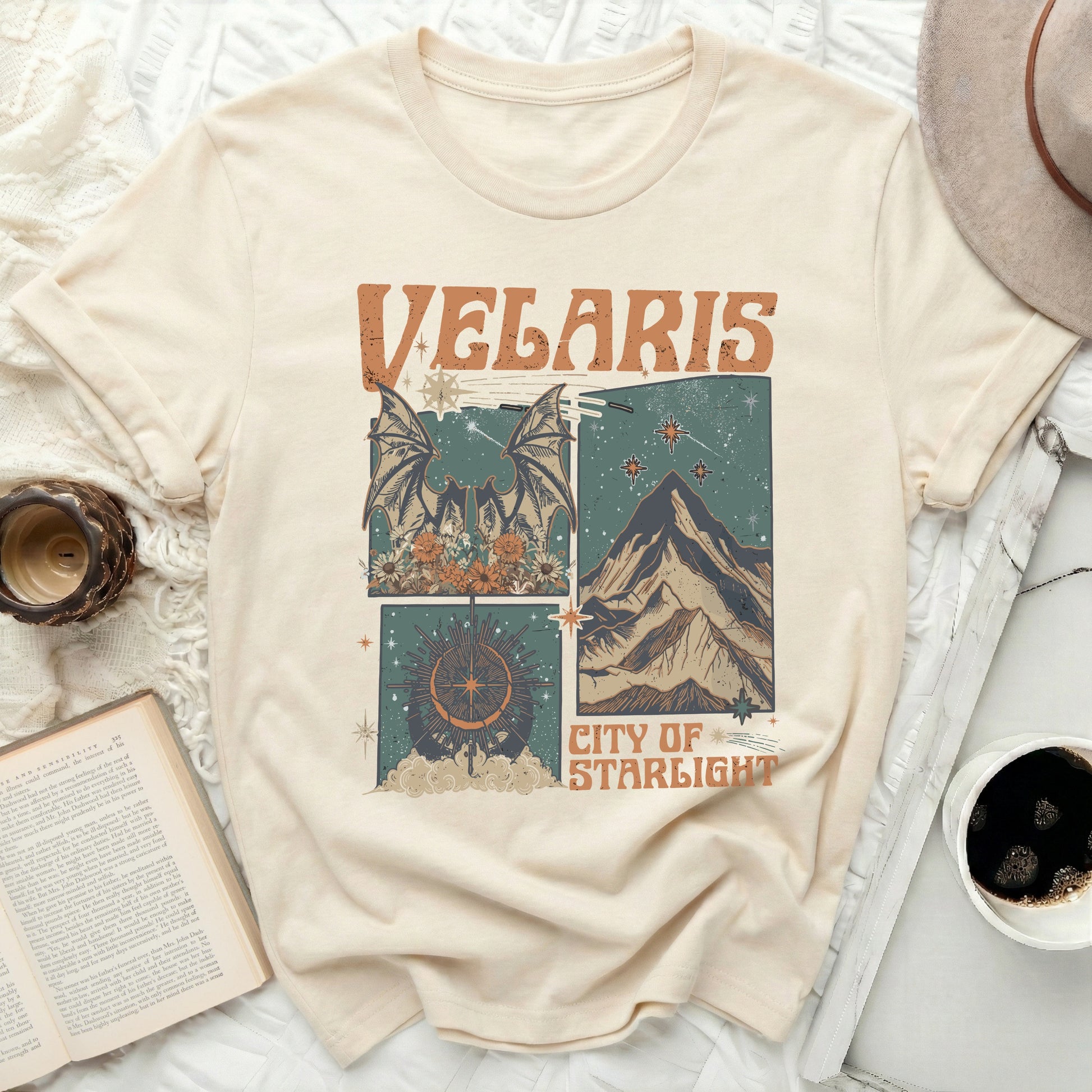 Velaris City of Starlight Graphic Tee Vintage Style
