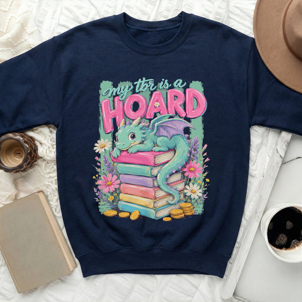 My TBR is a Hoard Dragon Sweatshirt in Navy