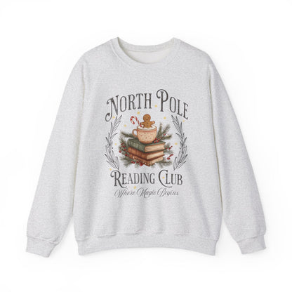 North Pole Reading Club Where Magic Begins sweatshirt