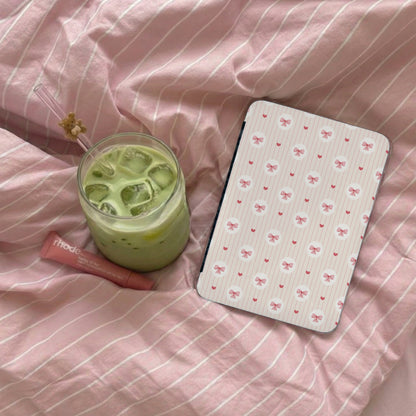 Cute Pink Bow Patterned Tablet Cover Case