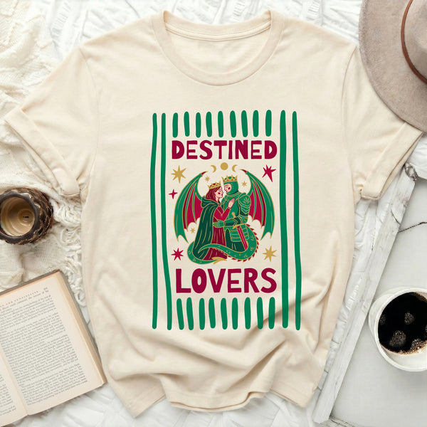 Dragon-Winged Lovers Tee in Natural