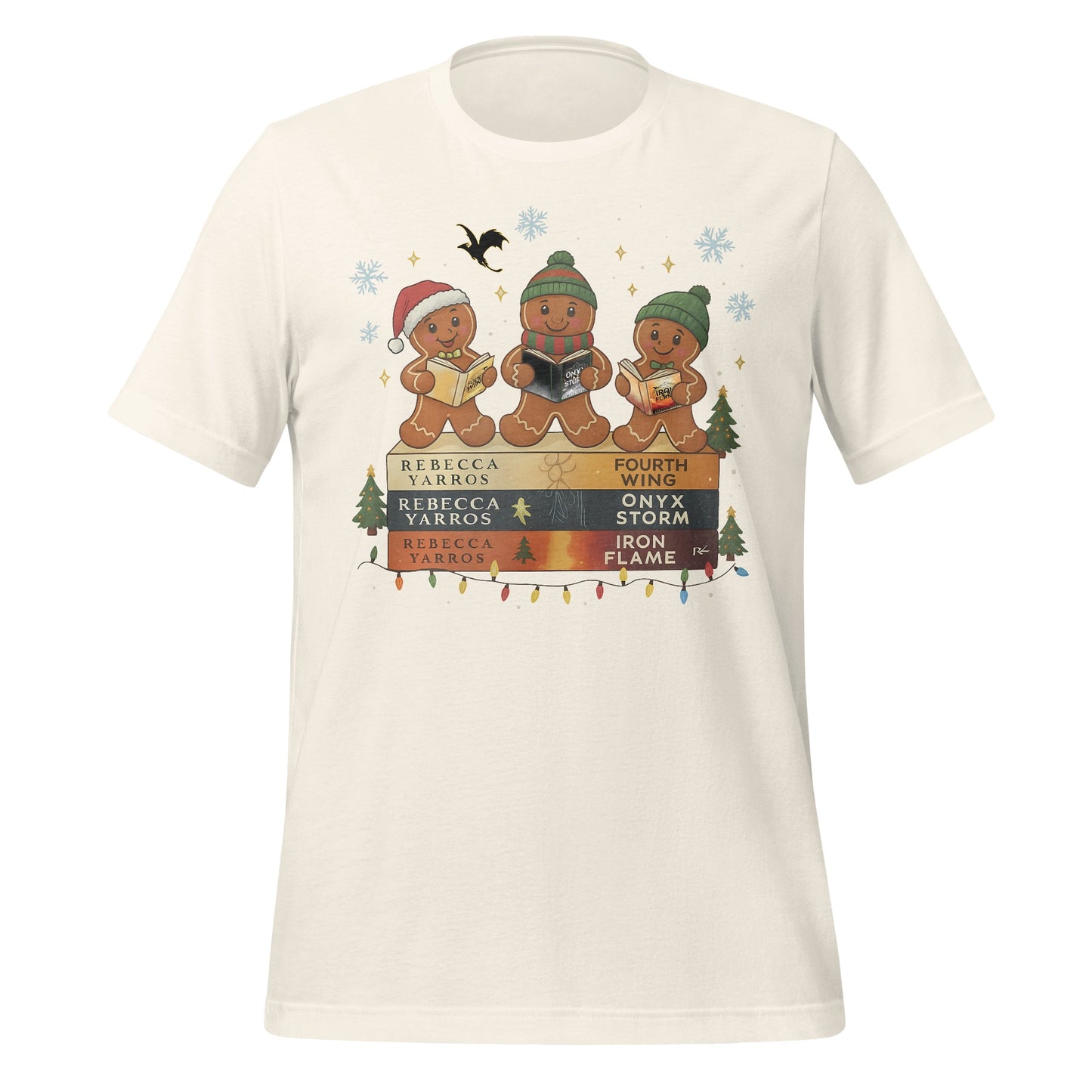 Gingerbread Characters Reading Book T-Shirt