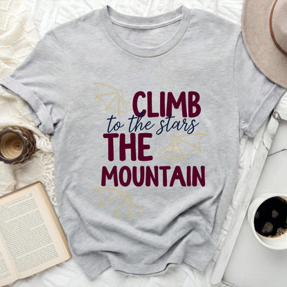 CLIMB to the stars THE MOUNTAIN Gray T-shirt product type
Climb Shirt
Stars Tee
Mountain Apparel
Inspirational Graphic
Adventure T-shirt
Wings Design
Fantasy Inspired
Grey T-shirt
Quote Shirt
Motivation Apparel
Explore Theme
Journey Top
Dream Big
Goal Setter
Sky Theme
Summit Shirt
Unique Graphic
Nature Inspired Tee
Uplifting Message
Graphic Tee