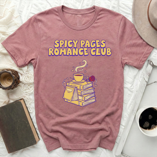 Spicy Pages Tee in Heather Mauve