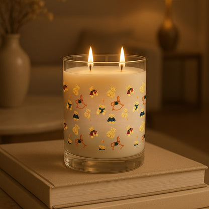 Relaxing Scented Candle with Dance Print Decoration
