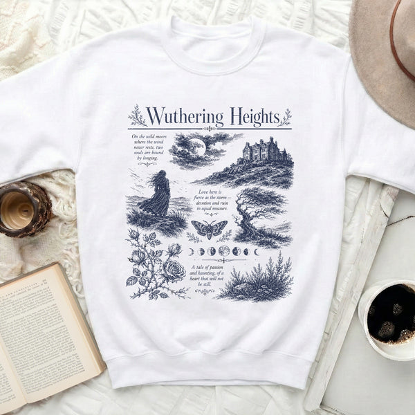 Wuthering Heights Core Sweatshirt in White