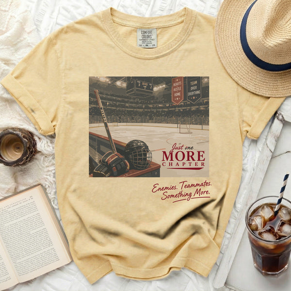 Just One More Chapter Hockey Tee in Butter