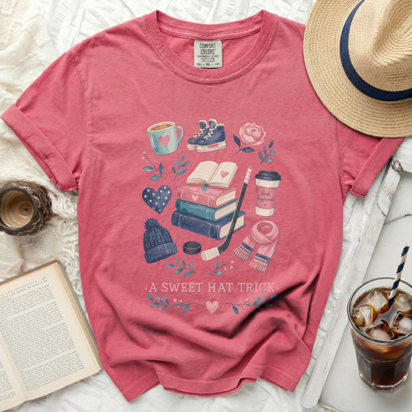 A Sweet Hat Trick Fan Tee in Crunchberry