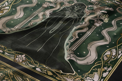 Mysterious Hooded Figure Tapestry Dark Gothic Decor