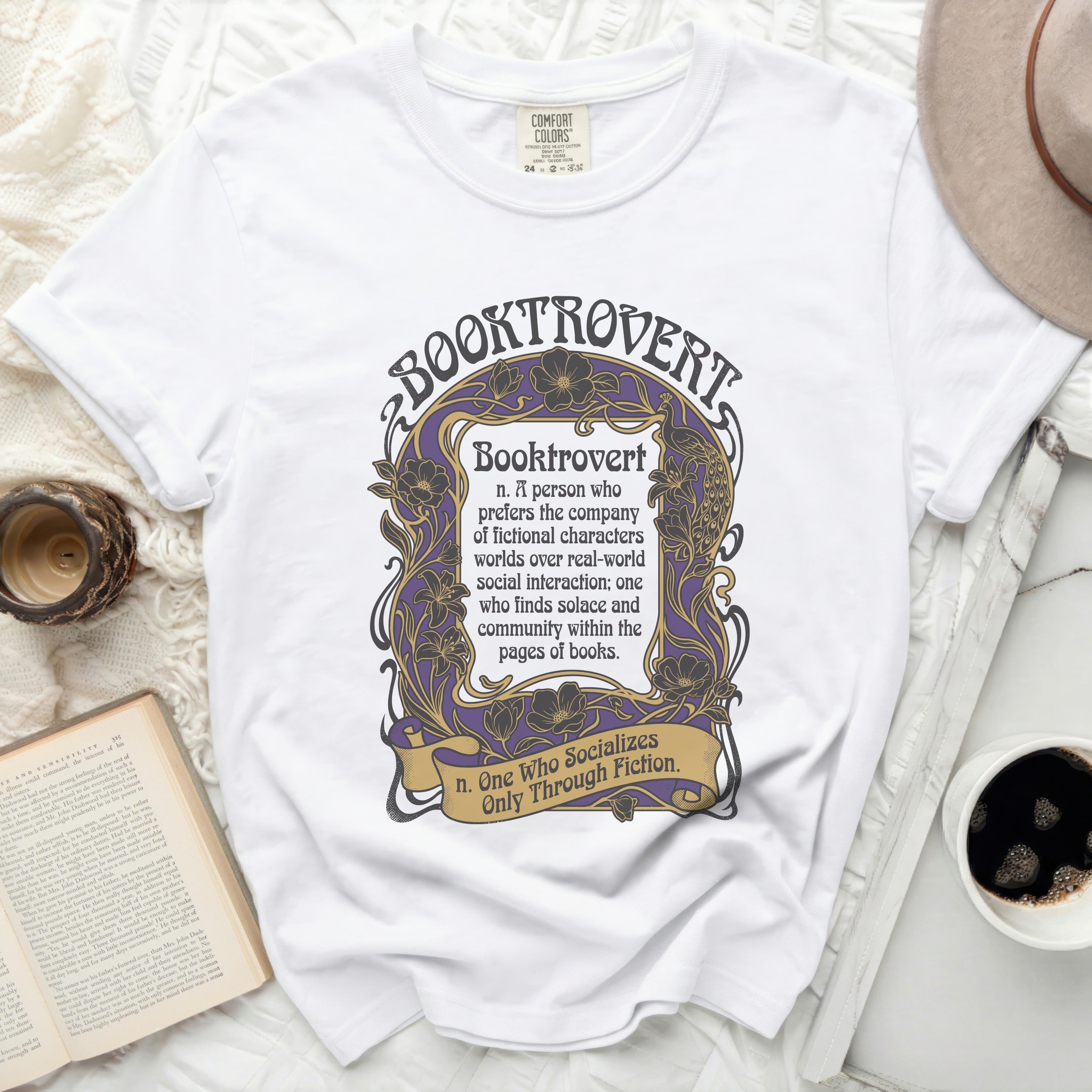 White Comfort Colors t-shirt with 