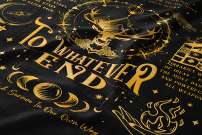 To Whatever End Black Graphic Cloth