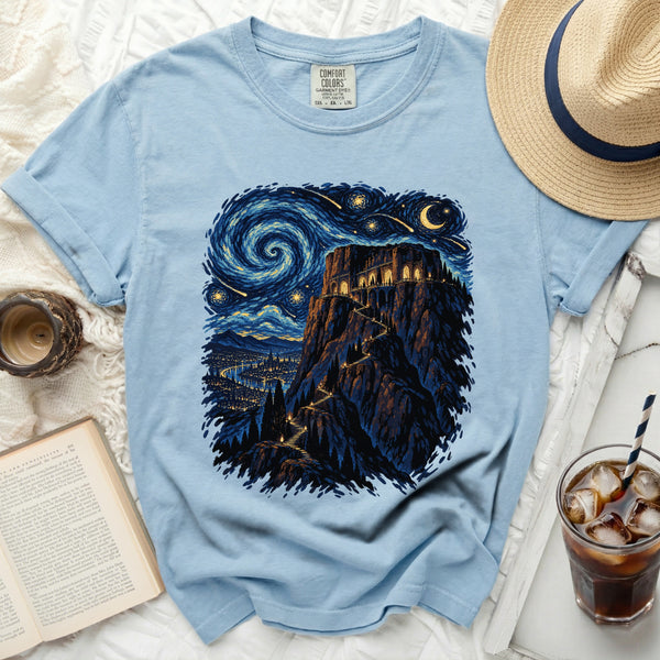 House of Wind Tee in Chambray