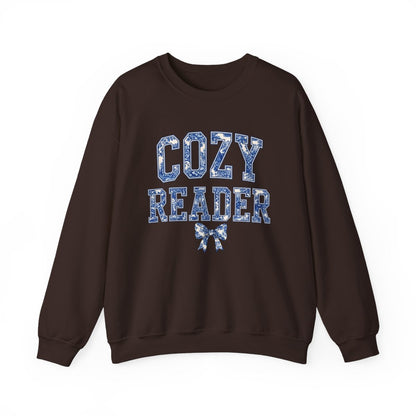 Cozy Reader Graphic Print Sweatshirt