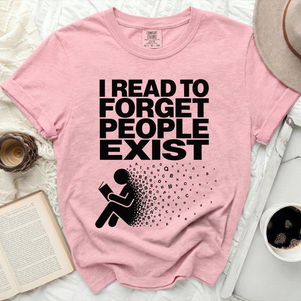 Forget People Exist Reader Tee in Blossom