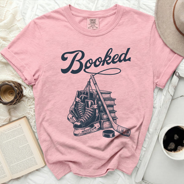 Booked: Books & Blades Tee in Blossom