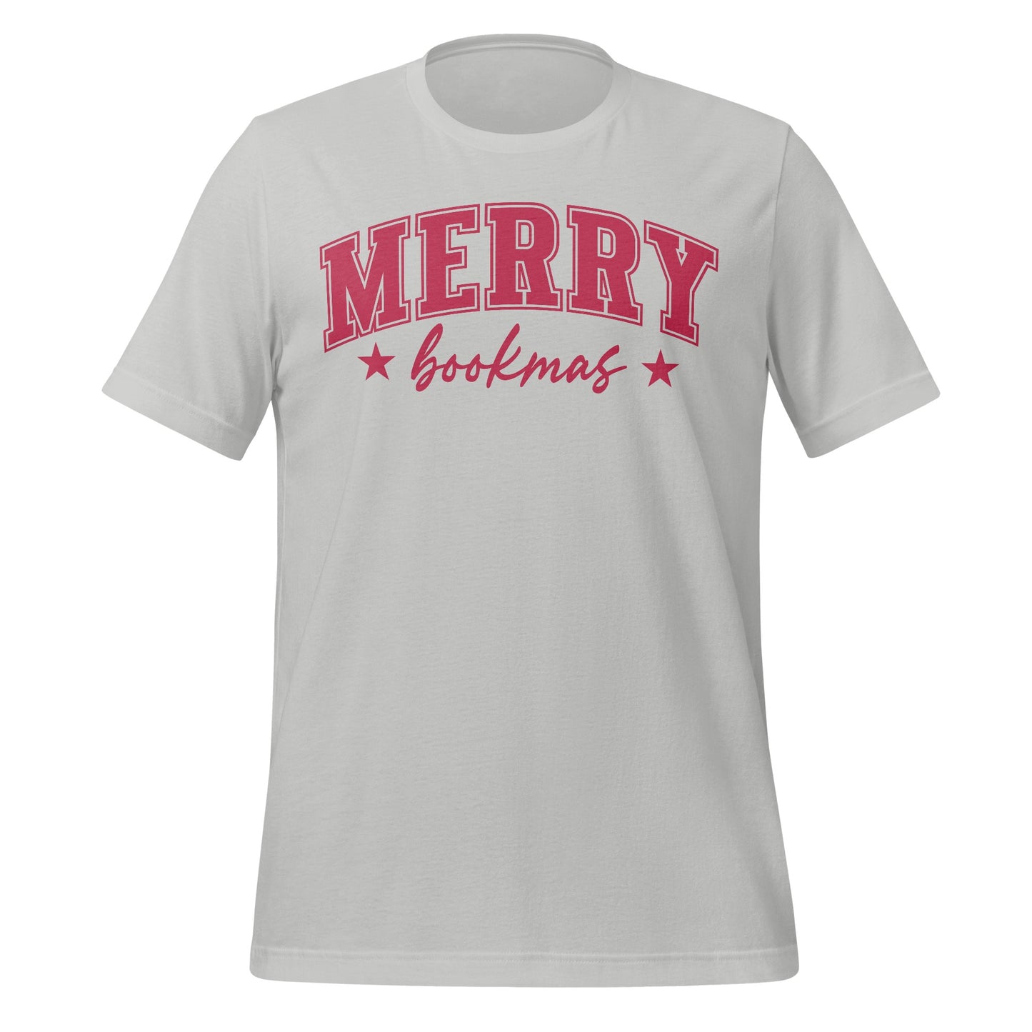 Festive Merry Bookmas Design Short Sleeve Shirt
